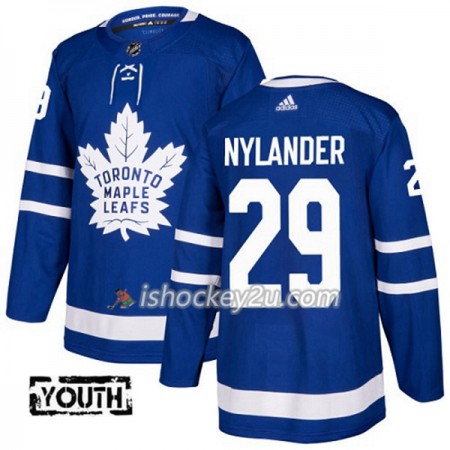 Børn NHL Toronto Maple Leafs Trøje William Nylander 29 Adidas 2017-2018 Blå Authentic